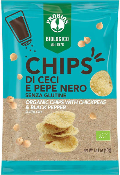 Immagine di CHIPS DI CECI E PEPE BIO 40gr