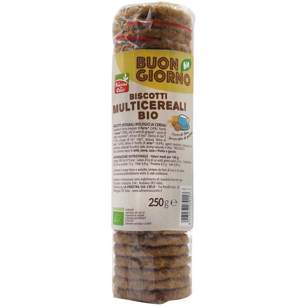 Immagine di BISCOTTI BUONGIORNO MULTICEREALE BIO LFIN 250gr