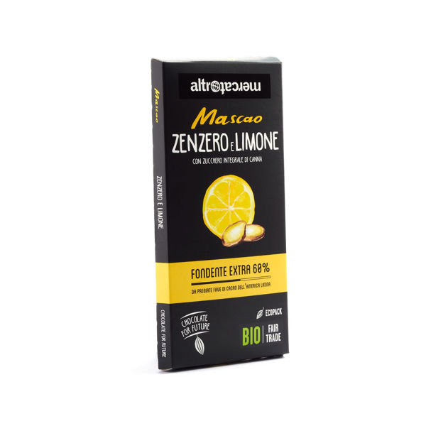 Immagine di MASCAO CIOCC ZENZERO E LIMONE BIO 80gr