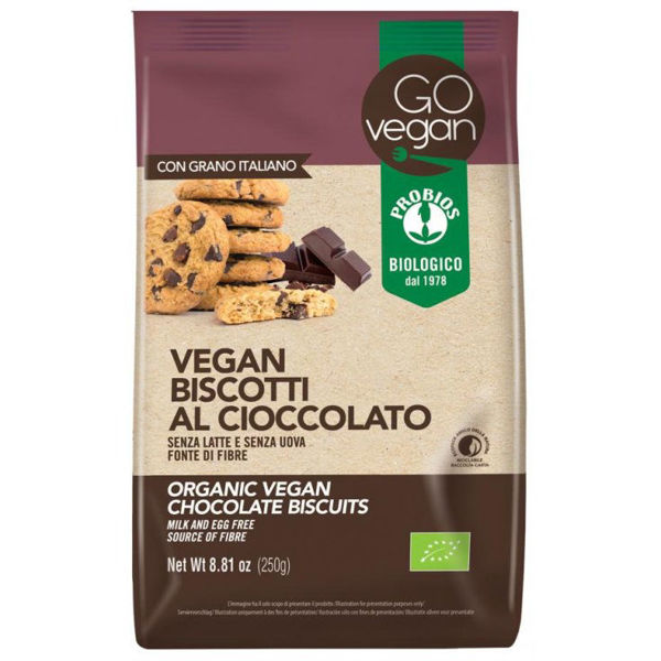 Immagine di BISCOTTI AL CIOCCOLATO BIO VEGAN 250gr